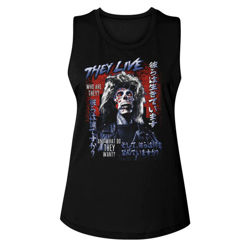They Live Who Are They Ladies Muscle Tank Top