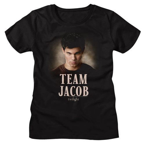 Twilight Girls (Juniors) T-Shirt - Black Team Jacob