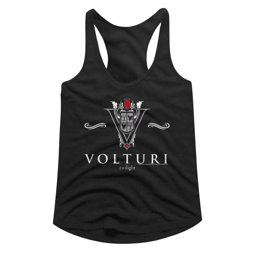 Twilight II Juniors Racerback Tank Top - Volturi Collegiate