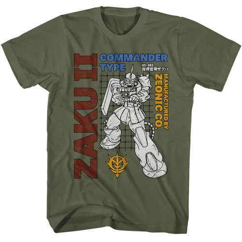 Mobile Suit Gundam T-Shirt - Zaku II Sheet