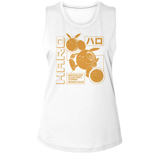 Mobile Suit Gundam Haro Monochrome Ladies Muscle Tank Top