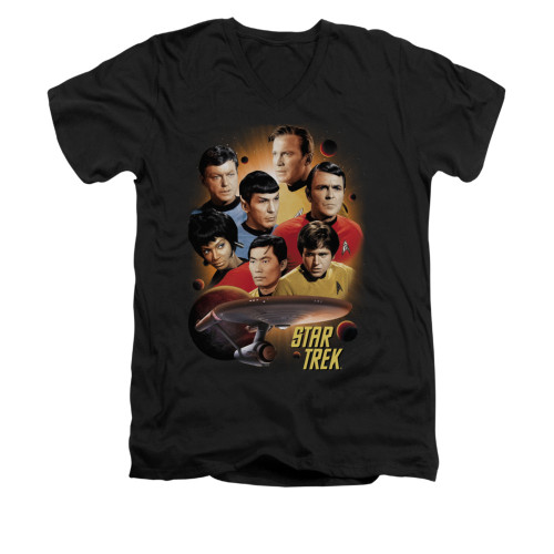 Image for Star Trek V Neck T-Shirt - Heart of the Enterprise