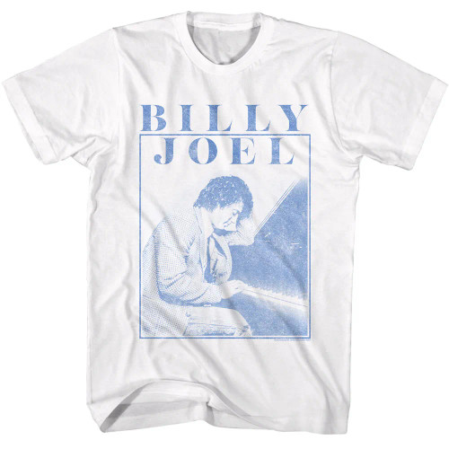 Billy Joel T-Shirt - Playing Piano Photo