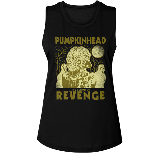 Pumpkinhead Two Tone Ladies Muscle Tank Top