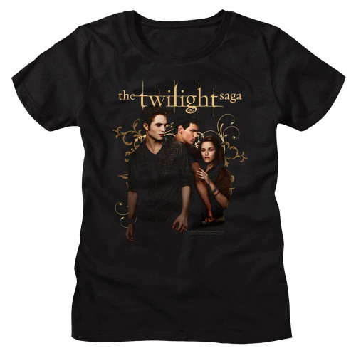 Twilight II Girls (Juniors) T-Shirt - Edward Jacob Bella