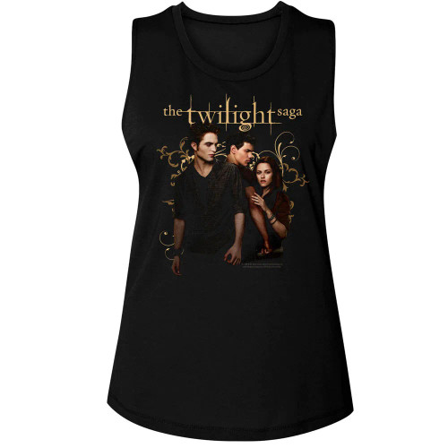 Twilight II Edward Jacob Bella Ladies Muscle Tank Top