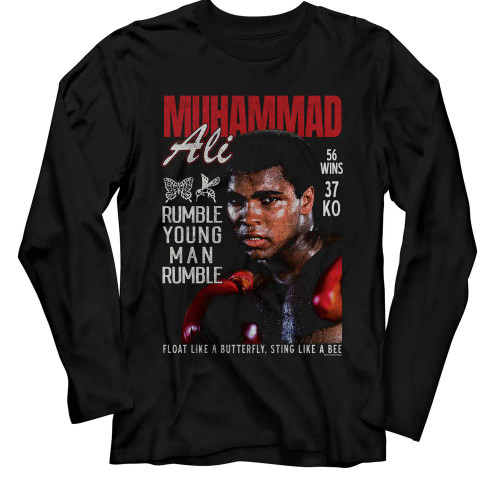 Muhammad Ali Long Sleeve T Shirt - Sweat Photograph