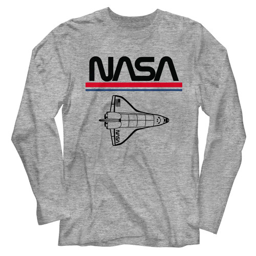 NASA Long Sleeve Shirt - Worm Logo Shuttle