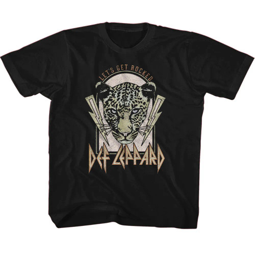 Def Leppard Lightning Bolts Lets Get Rocked Youth T-Shirt