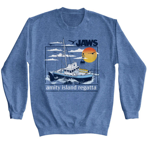 Jaws Long Sleeve Sweatshirts - Amity Island Regatta