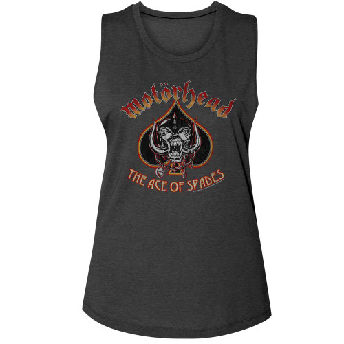 Motorhead Snaggletooth and Spade Ladies Muscle Tank Top