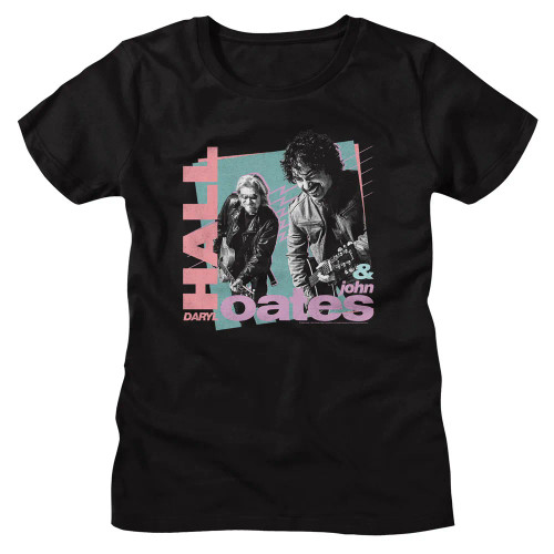 Hall & Oates Girls T-Shirt - Rockin Out 80s Shapes