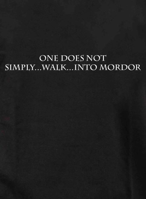 Closeup image for One Does Not Simply Walk Fantasy Juniors V-Neck T-Shirt
