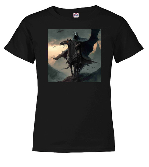 Black image for Dark Rider Fantasy Youth/Toddler T-Shirt