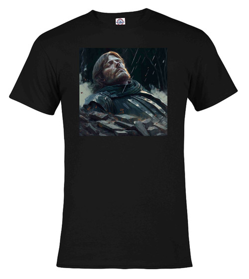 Black image for Fallen Hero Fantasy T-Shirt