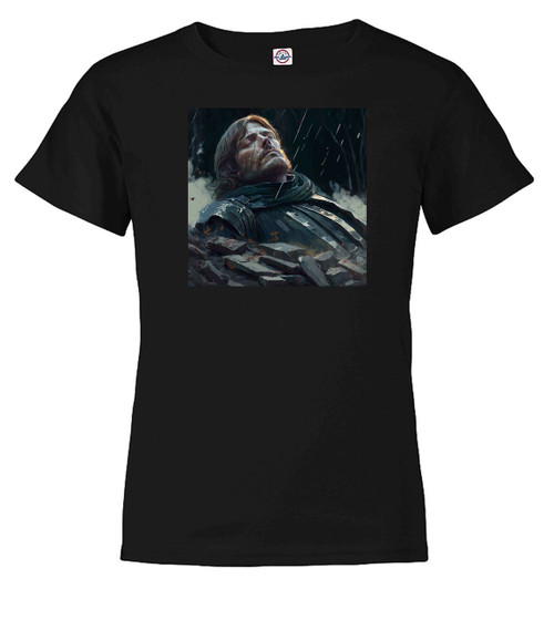 Black image for Fallen Hero Fantasy Youth/Toddler T-Shirt