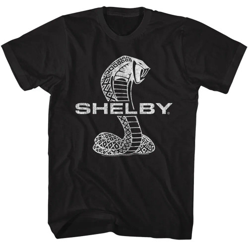 Shelby Cobra T Shirt - Logo on Black