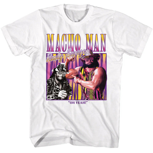 Macho Man T-Shirt - Box on White