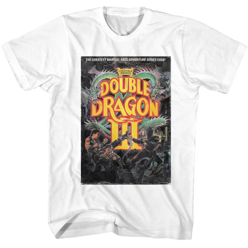 Double Dragon III T-Shirt - Sacred Stones on White