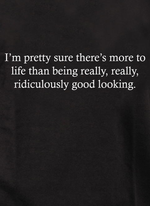 Closeup image for I'm pretty sure there's more to life Juniors V-Neck T-Shirt