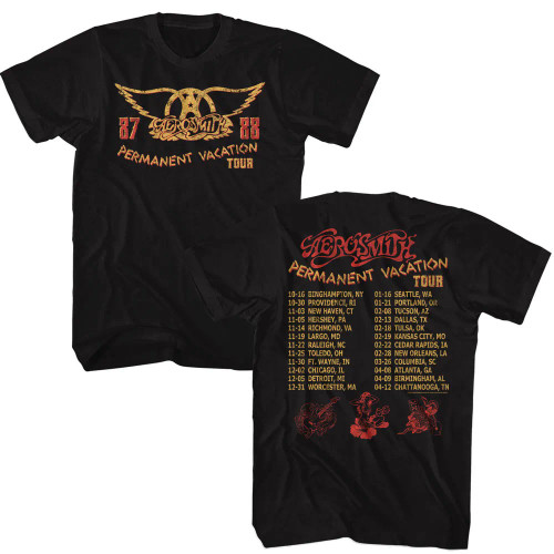 Aerosmith T-Shirt - Permanent Vacation Tour 87-88