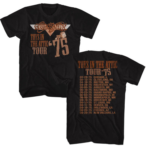 Aerosmith T-Shirt - Toys in the Attic Tour 75