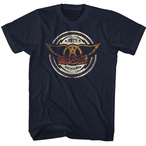 Aerosmith T-Shirt - Aero Circle Boston 1973