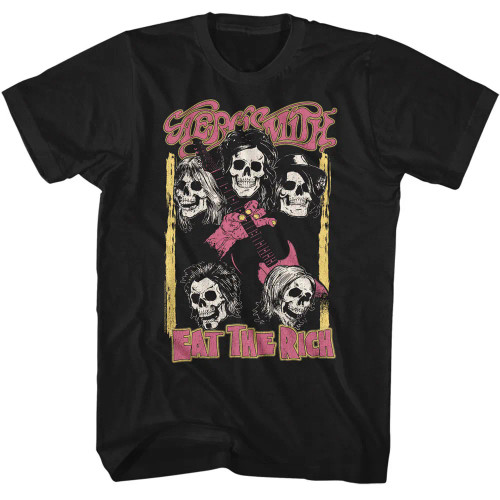 Aerosmith T-Shirt - Eat The Rich Skulls