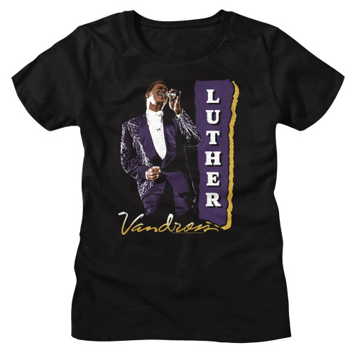 Luther Vandross Girls T-Shirt - Purple Suit