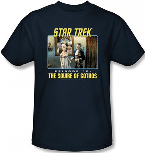 Image Closeup for Star Trek Episode T-Shirt - Episode 18 The Squire of Gothos