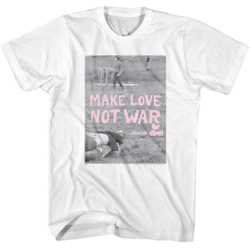 Woodstock T-Shirt - Make Love Not War Poster