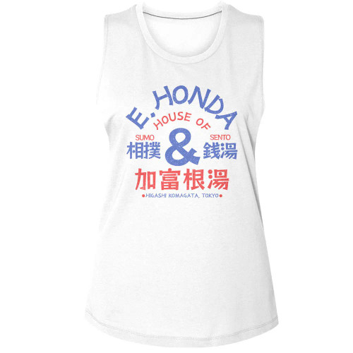 Street Fighter Sumo and Sento Ladies Muscle Tank Top