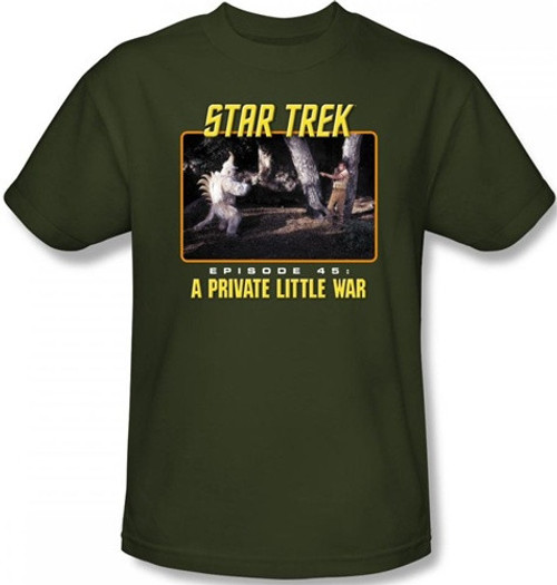 Image Closeup for Star Trek Episode T-Shirt - Episode 45 A Private Little War