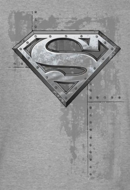 Superman T-Shirt - Riveted Metal Shield Logo