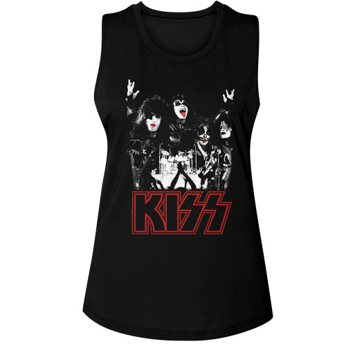 Kiss Concert Ladies Muscle Tank Top