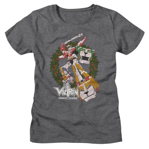 Voltron Girls (Juniors) T-Shirt - Christmas Wreath