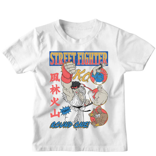 Street Fighter Round One Comic White Toddler T-Shirt