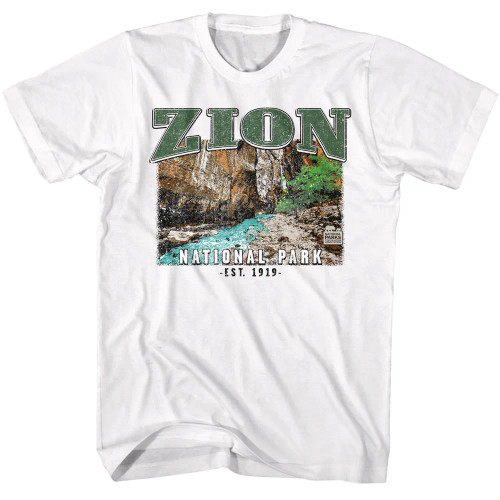 National Parks Conservation Association T Shirt - Zion Canyon Narrows White