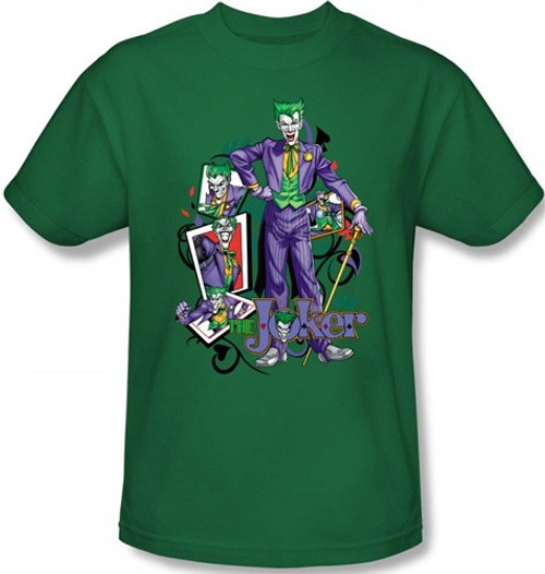 Image Closeup for Batman T-Shirt - Joker Wild Cards