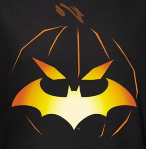 Batman T-Shirt - Halloween Jack O' Bat Logo
