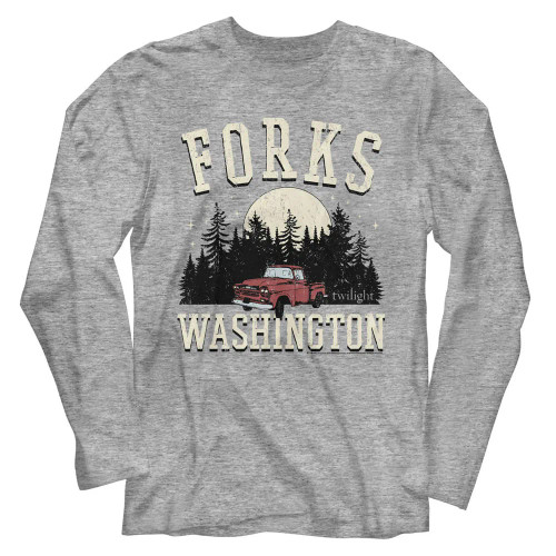 Twilight Long Sleeve T Shirt - Forks Truck