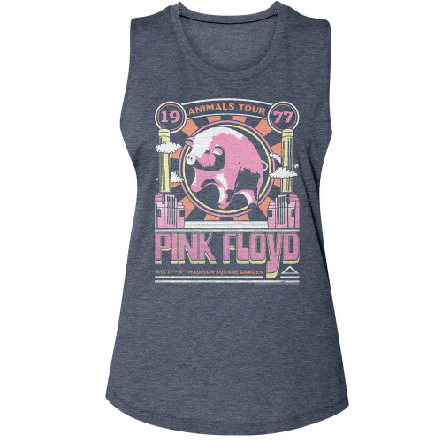 Pink Floyd Animals Tour 1977 Ladies Muscle Tank Top