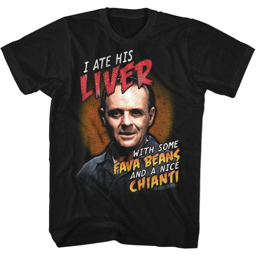 Image for Silence of the Lambs Fava Beans and Chianti T-Shirt
