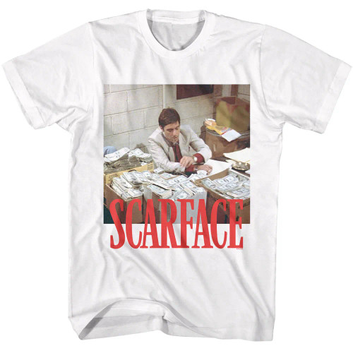 Scarface T-Shirt - White Money Stacks