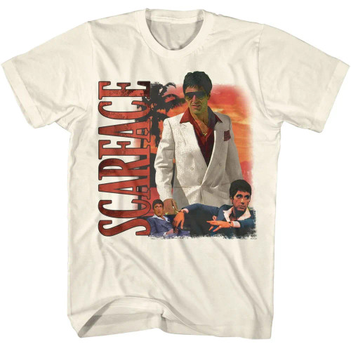 Scarface T-Shirt - Palm Tree Sunset Big