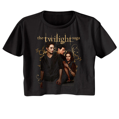 Twilight Edward Jacob Bella Ladies Short Sleeve Crop Top