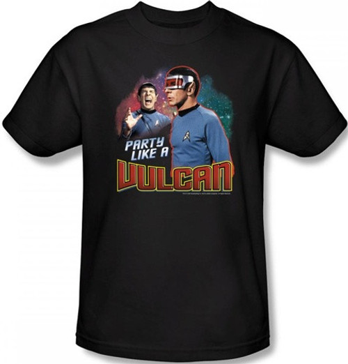 Image Closeup for Star Trek T-Shirt - Party Like a Vulcan