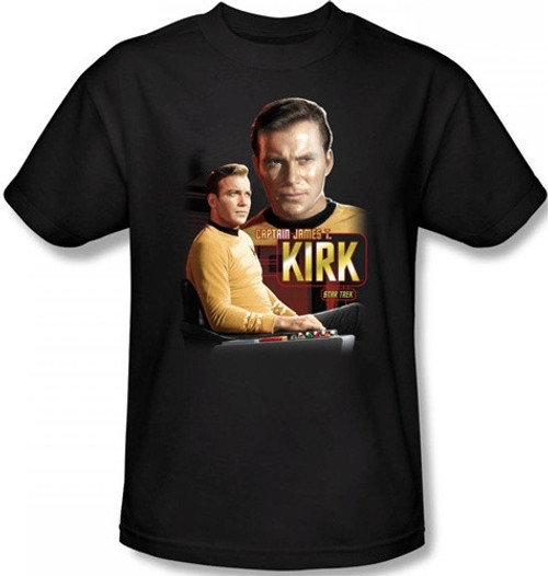 Image Closeup for Star Trek T-Shirt - Captain Kirk