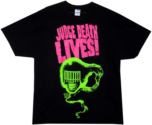 Image Closeup for Judge Dredd Judge Death Lives! T-Shirt