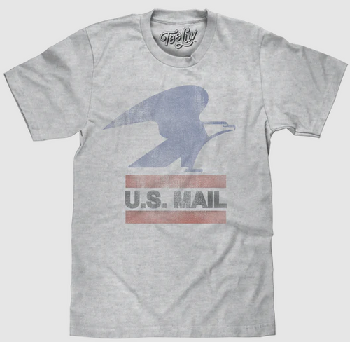 Image for US Mail Eagle Distressed T-Shirt